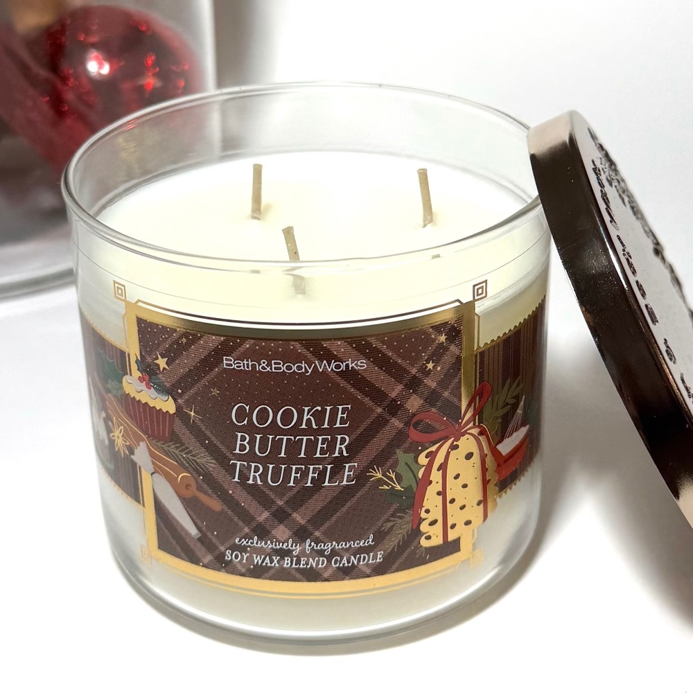 COOKIE BUTTER TRUFFLE 3 Wick Candle - Picture 2 of 3